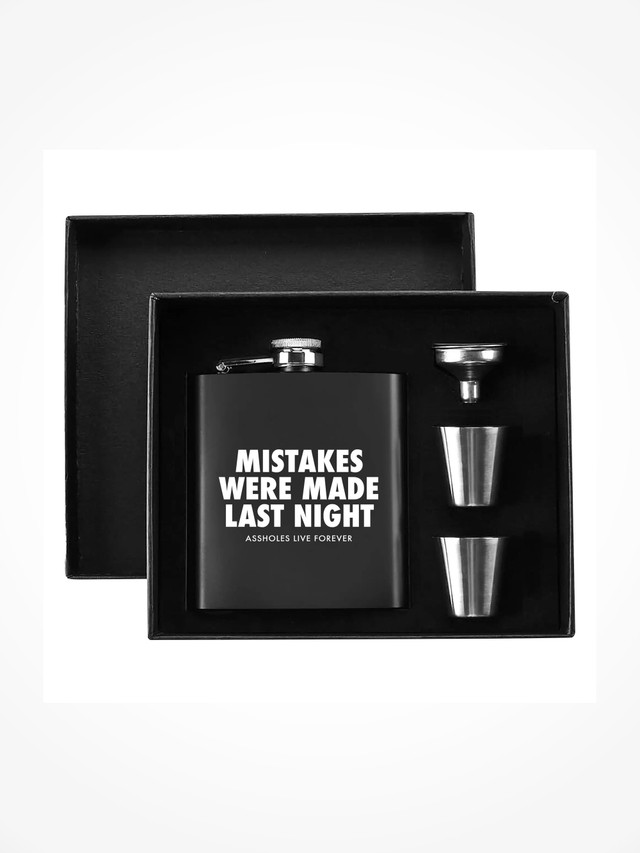 Flask Box Set - MISTAKES WERE MADE LAST NIGHT