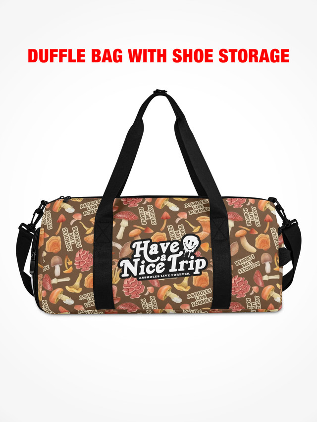 Duffle Bag - HAVE A NICE TRIP - Mushroom Collage