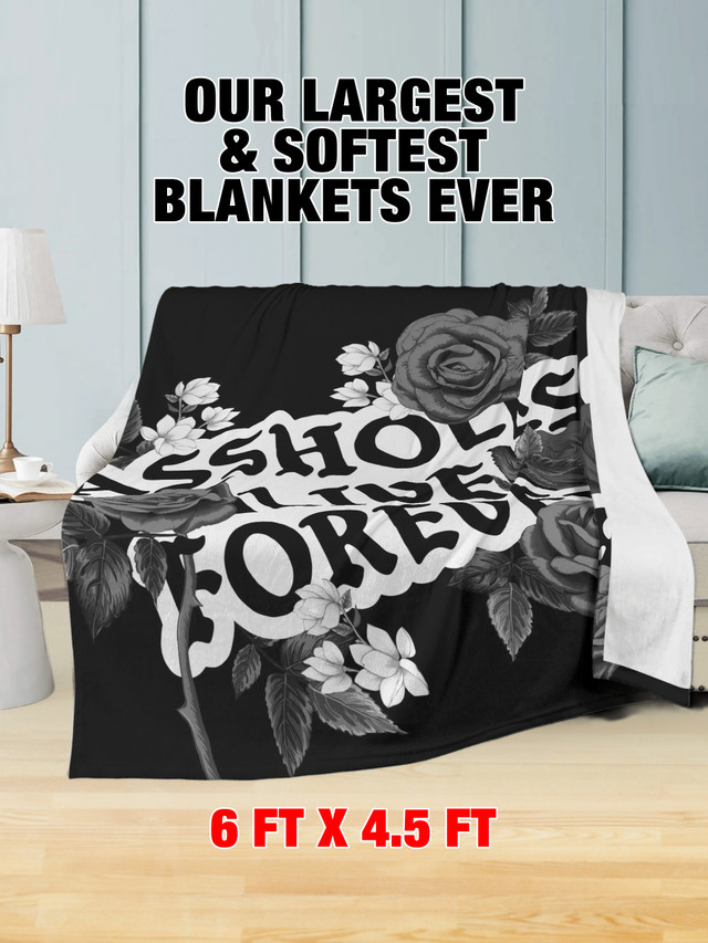 Fleece Blanket - ALF GOTHIC ROSE