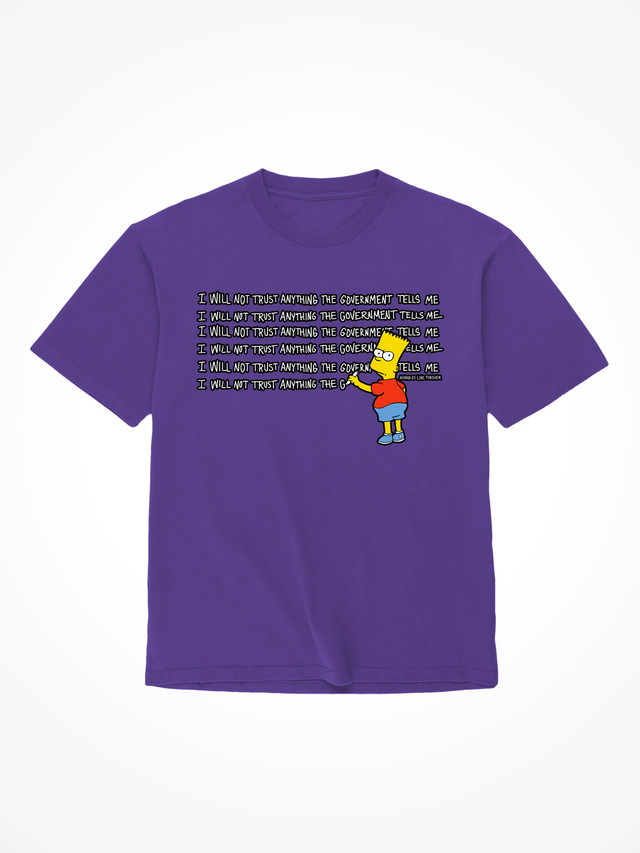 Will Not Trust The Government - Purple T-Shirt