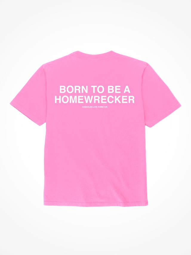 Born To Be A Homewrecker - Safety Pink T-Shirt