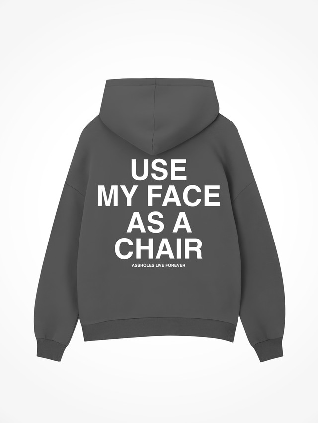 Use My Face - Charcoal Hoodie