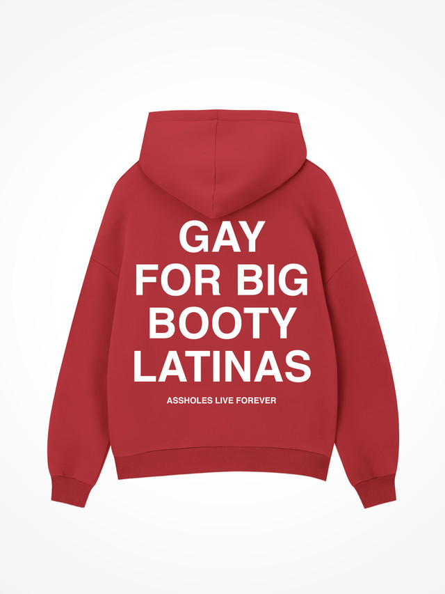 Gay For Big Booty Latinas - Red Hoodie