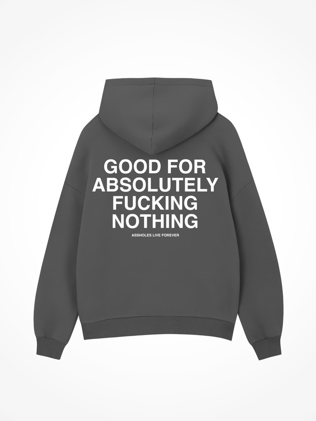 Good For Nothing - Charcoal Hoodie