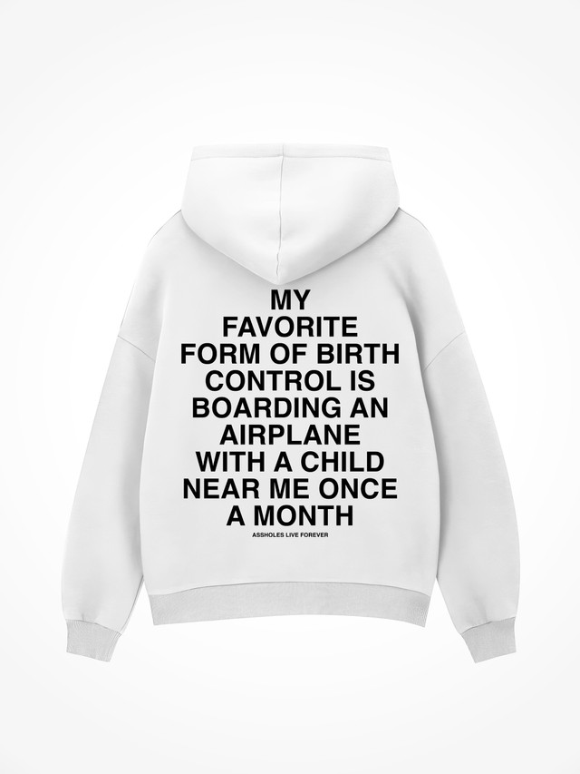 Airplane Child - White Hoodie