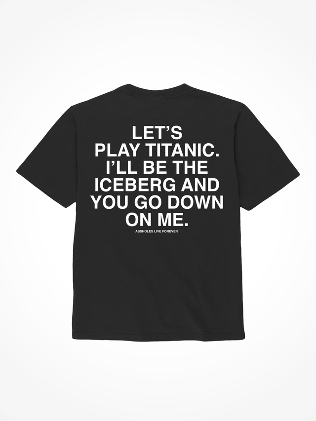 Lets Play Titanic - Black T-Shirt