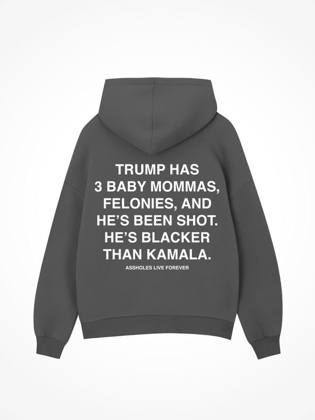 Blacker Than Kamala - Charcoal Hoodie