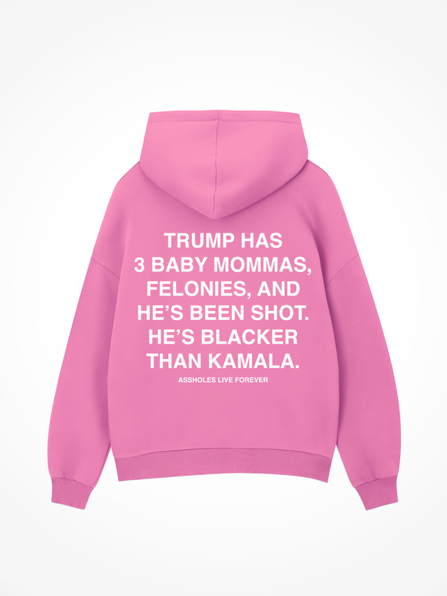 Blacker Than Kamala - Safety Pink Hoodie