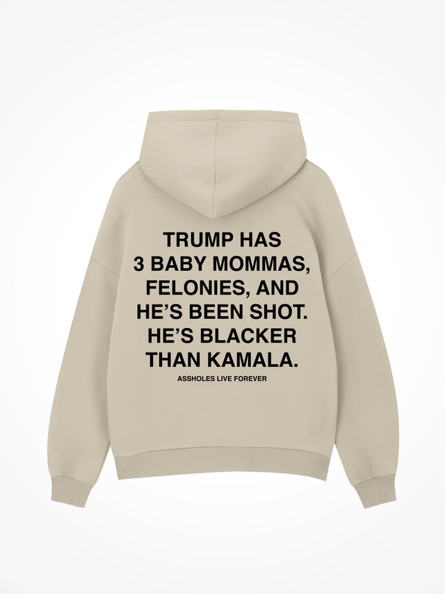 Blacker Than Kamala - Sand Hoodie