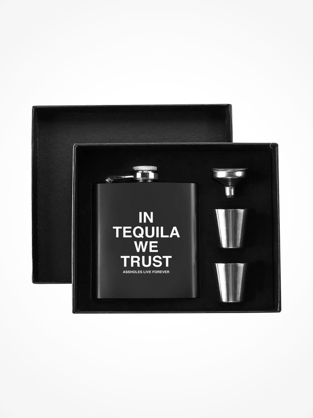 Flask Box Set - IN TEQUILA WE TRUST