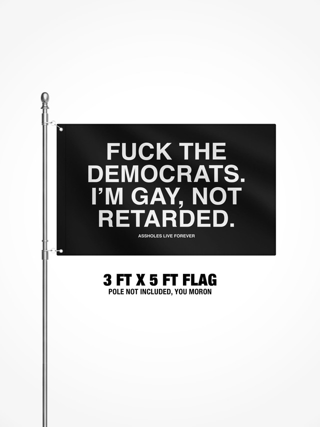 3x5 Ft Flag  - Fuck The Democrats