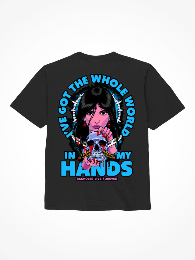 Ive Got The Whole World In My Hands - Black T-Shirt