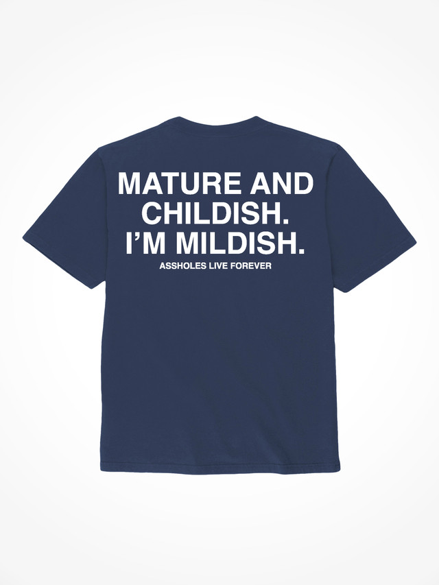 Mature And Childish - Navy Blue T-Shirt