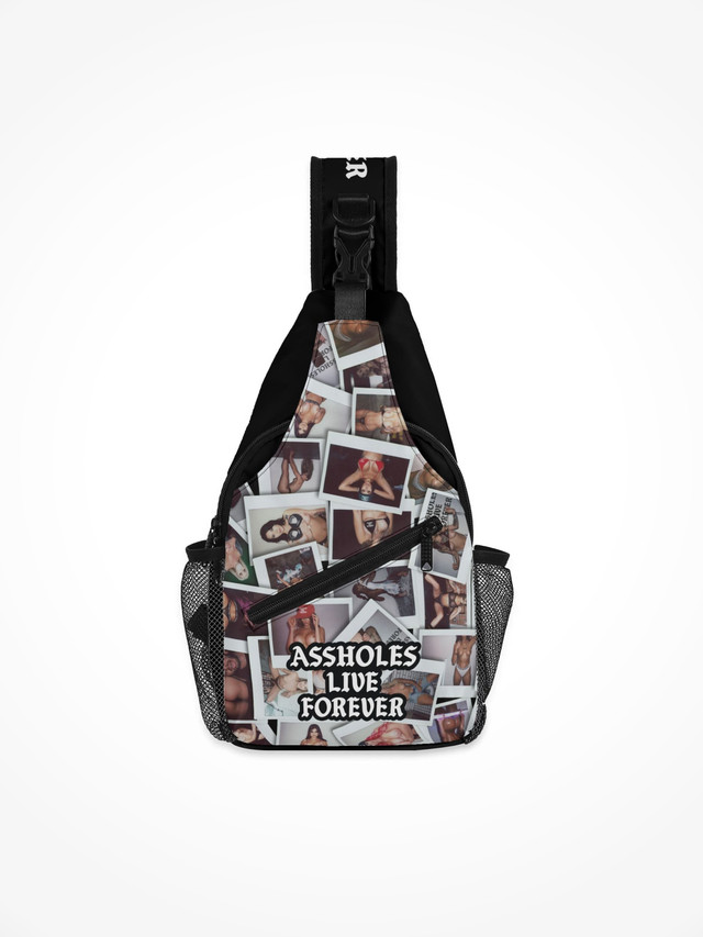 All-Over-Print Chest Crossbody Bag - ALF Polaroid