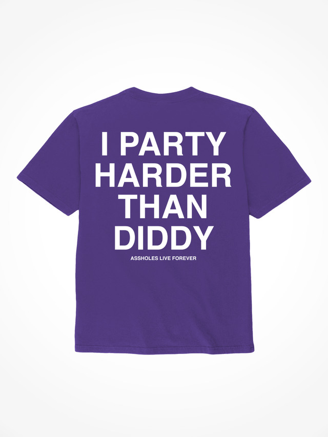 I Party Harder Than Diddy - Purple T-Shirt