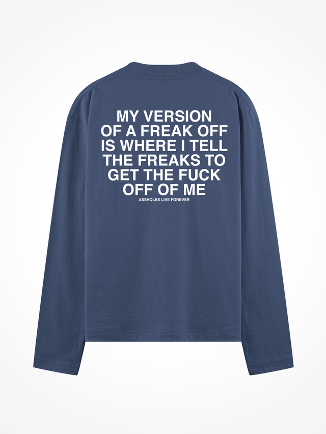 Freak Off - Navy Blue Long Sleeve Tee