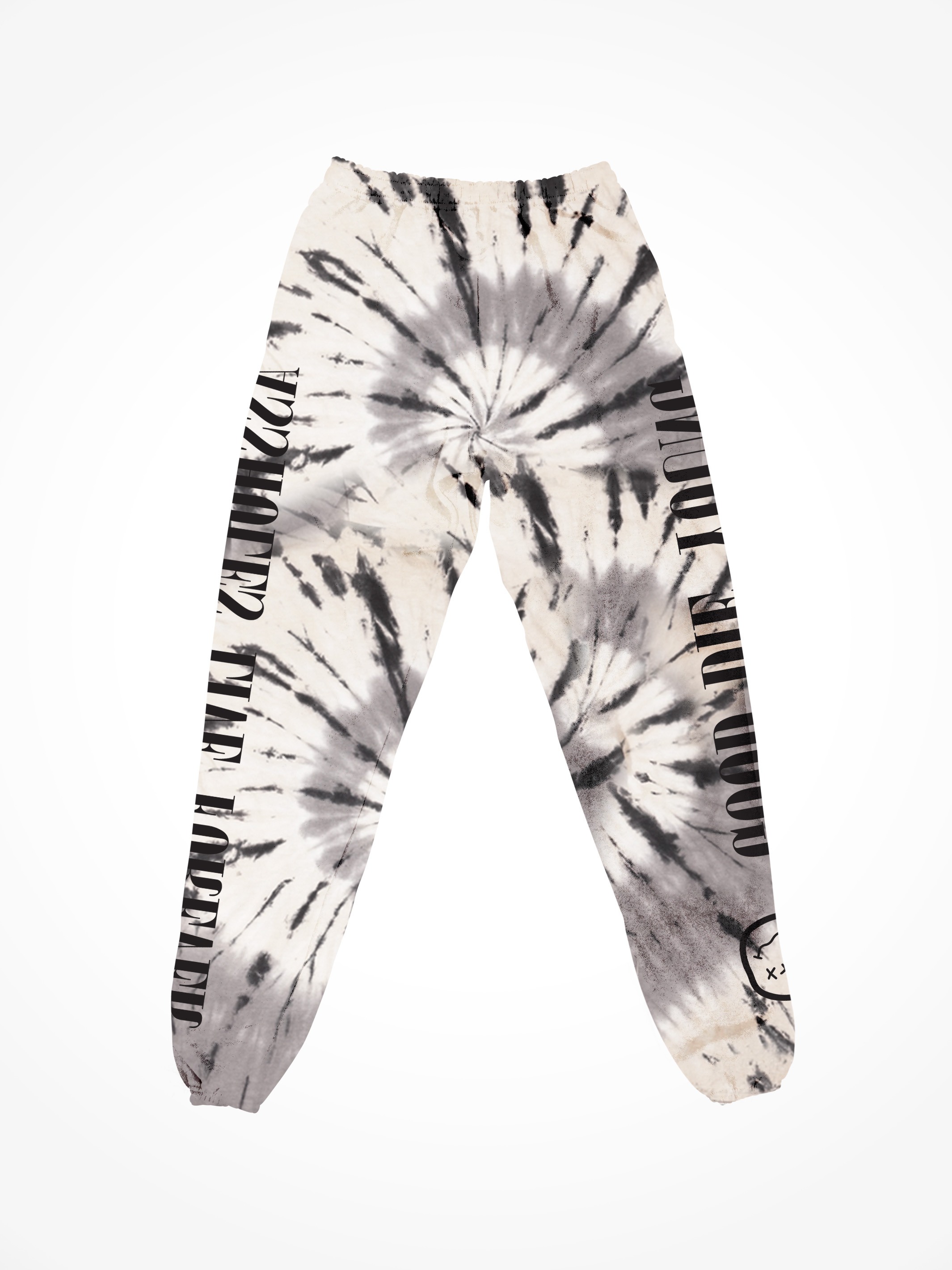 these ASPEN joggers feature a classic bleached tie dye swirl on a