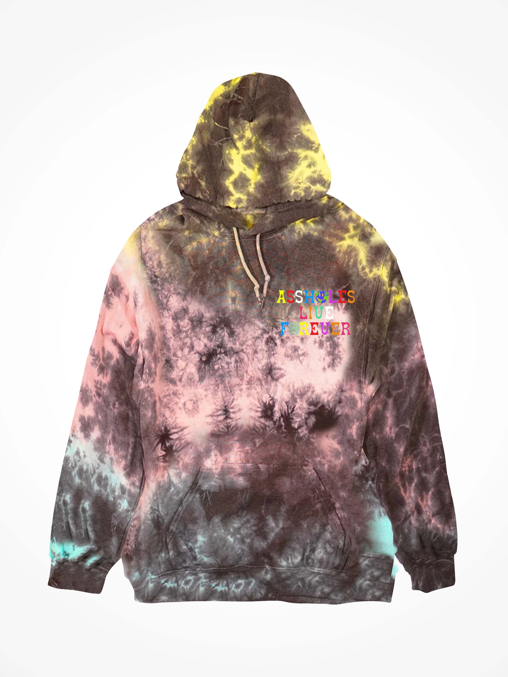 ASSHOLE WORLD • Tijuana Sunrise Tie Dye Hoodie - LINDA FINEGOLD