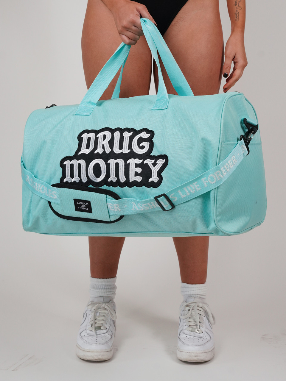 Bags, Linda Finegold Alf Black Drug Money Duffel Bag Bnib