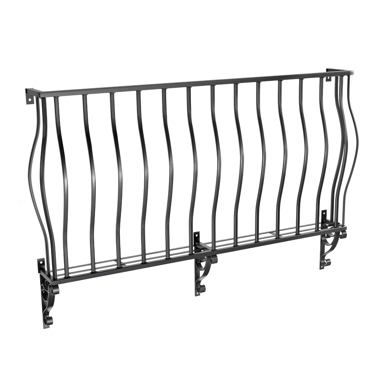 Vicenza Juliet or Bolt-on Powder Coated Steel Balcony