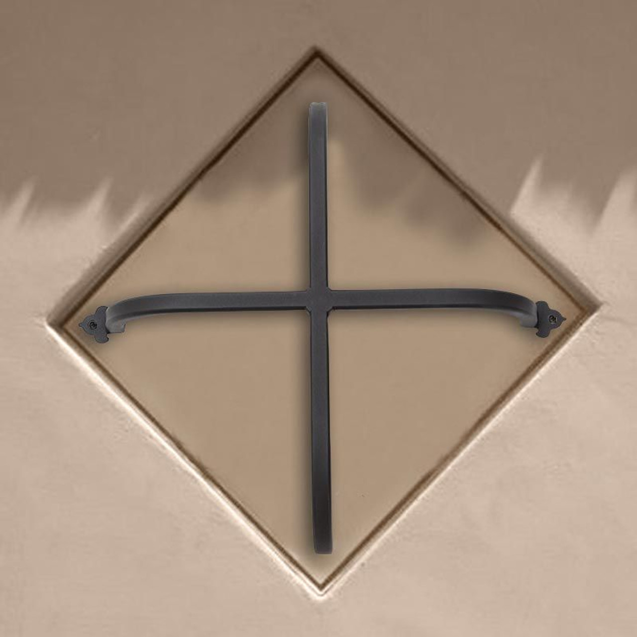 Brioso Powder Coated Wrought Iron Exterior Accent