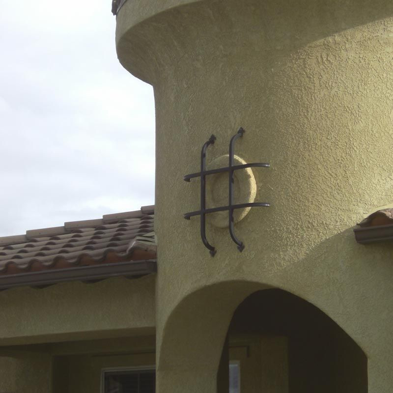 Hooks and Lattice Wrought Iron Exterior Accent - Thumbnail 5
