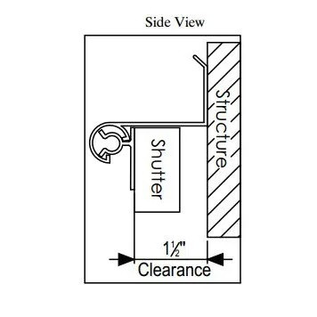 Aluminum Sliding Bahama Shutter Hinge