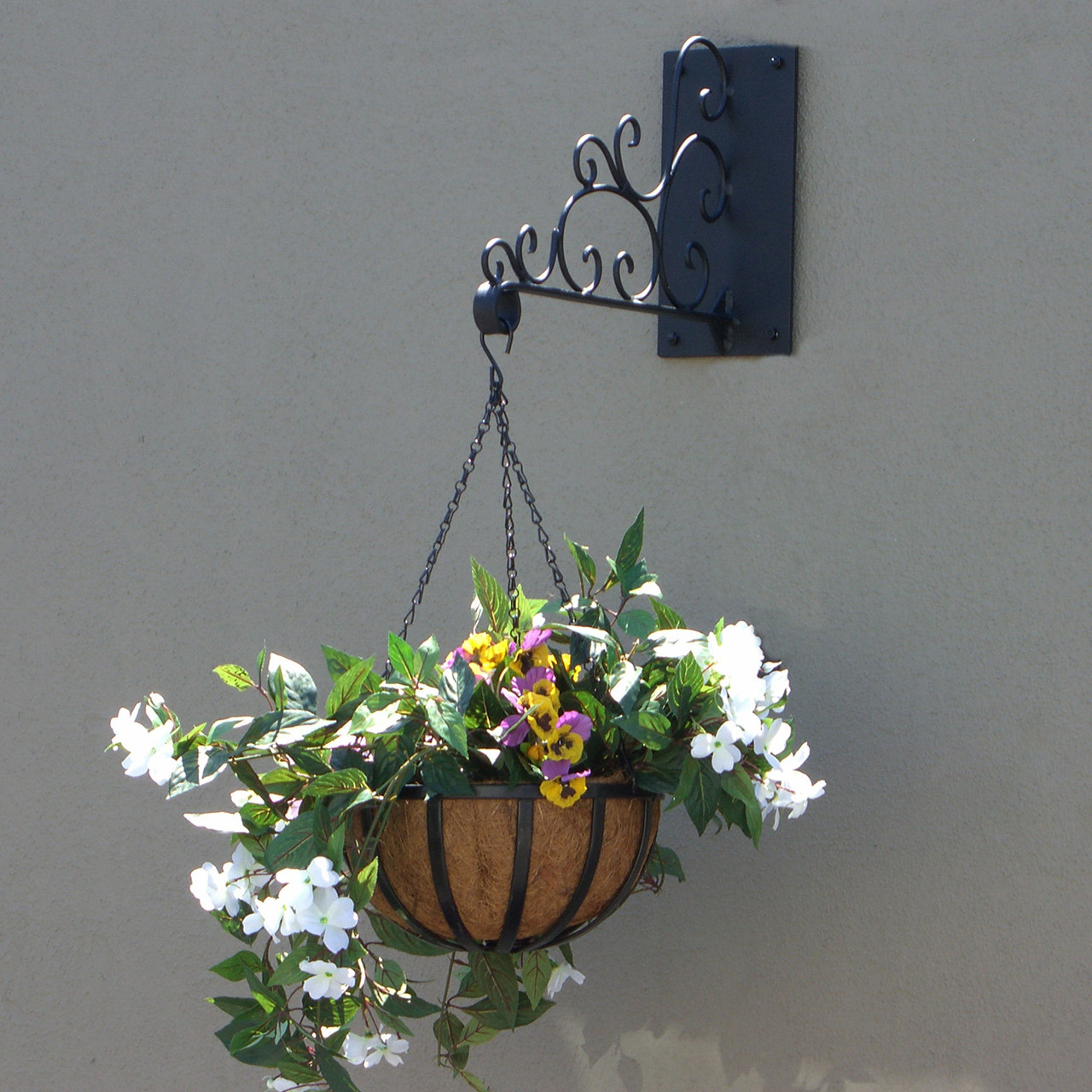 Decorative Scroll Hanging Basket Bracket | Hooks & Lattice