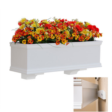 Laguna XL Composite PVC Window Box with Cleat Mounting System
