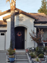 Custom size 24"W x 28"H Marbella Exterior Accent installed on customers home