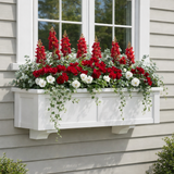 XL Hampton installed on a home with red and white flowers