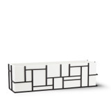 Mondrian window box empty on white background