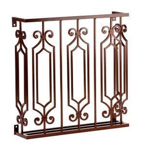 Bayberry Faux Balcony at an angle on white background