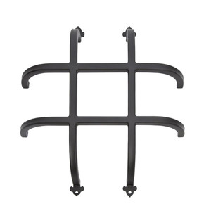 24" x 24" Simple Wrought Iron Exterior Accent at an angle on white background 24" x 24" Simple Wrought Iron Exterior Accent at an angle on white background