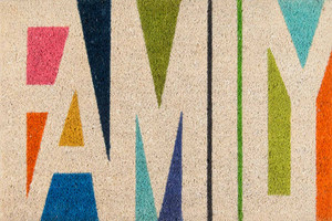 Multi-color Family Door Mat
