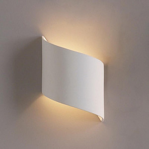 Contemporary Ribbon Wall Sconce in bisque "Downward" Contemporary Ribbon Wall Sconce in bisque "Downward"