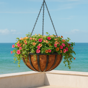 Large English Garden Hanging Baskets- 2 Sizes Large English Garden Hanging Baskets- 2 Sizes