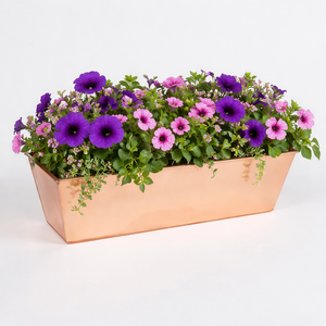 Real Copper 2-in-1 Tapered Window Box or Liner