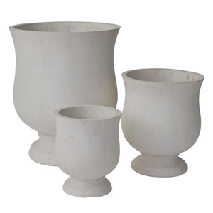 3 different sizes of Hillingdon URN Planters 12.5"Dia x 14.75"H, 16.5"Dia x 19.75"H, and 23.5"
Dia x 28.25"H on a white background 3 different sizes of Hillingdon URN Planters 12.5"Dia x 14.75"H, 16.5"Dia x 19.75"H, and 23.5"
Dia x 28.25"H on a white background