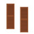 Pair of louvered shutters with center mullion Pair of louvered shutters with center mullion