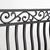 Close up of scroll work on Bellissimo faux balcony