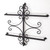 36" x 36" Tamarack Wrought Iron Exterior Accent side angle on white background