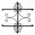 Frontal view 36" x 36" Tamarack Wrought Iron Exterior Accent on white background