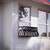 Bellissimo Iron Decorative Air Conditioning Cover installed on a  white brick home