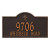 Bayou Vista Address Plaque Oil Rubbed Bronze