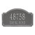 Williamsburg Address Plaque  pewter background silver lettering