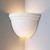 Corner Bowl Sconce with light emitting from top and bottom