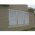 White Aluminum Hurricane Rated Bahama Shutter closed