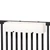 White Modern Railing Planter on metal fence