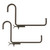 Brackets that work on fences with rails up to 2.5" diameter